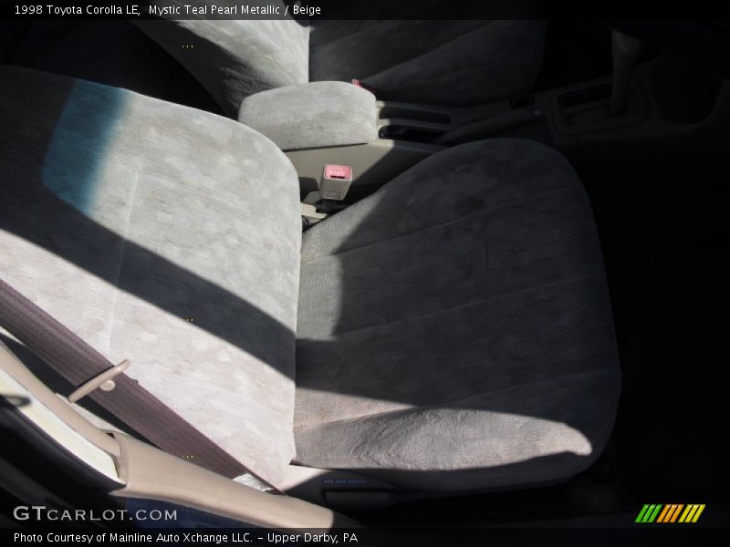 Mystic Teal Pearl Metallic / Beige 1998 Toyota Corolla LE