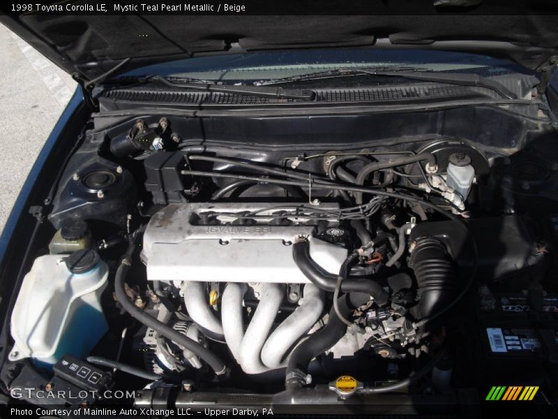 Mystic Teal Pearl Metallic / Beige 1998 Toyota Corolla LE