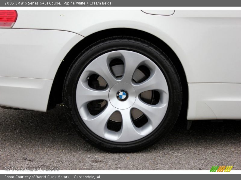 Alpine White / Cream Beige 2005 BMW 6 Series 645i Coupe