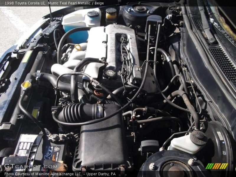 Mystic Teal Pearl Metallic / Beige 1998 Toyota Corolla LE