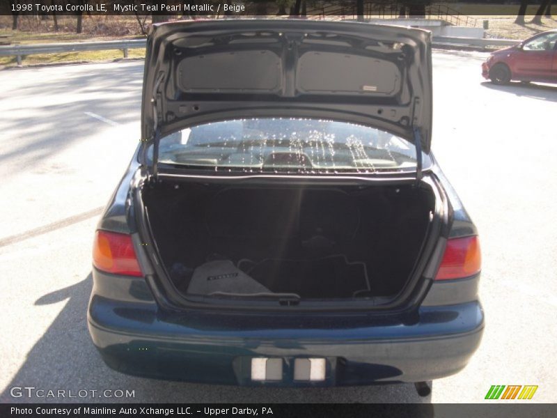 Mystic Teal Pearl Metallic / Beige 1998 Toyota Corolla LE