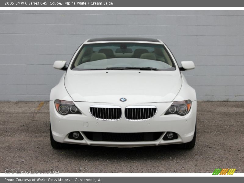 Alpine White / Cream Beige 2005 BMW 6 Series 645i Coupe