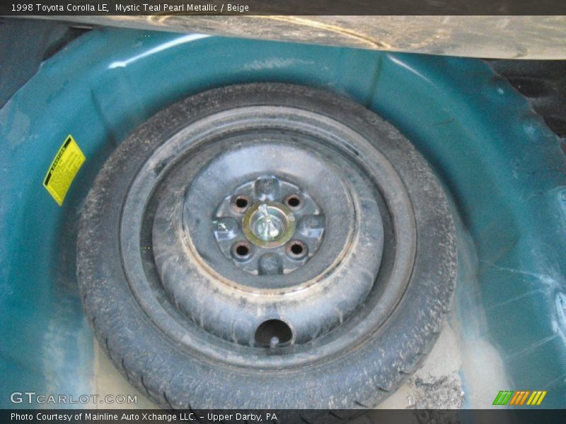 Mystic Teal Pearl Metallic / Beige 1998 Toyota Corolla LE