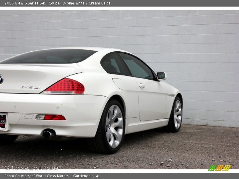 Alpine White / Cream Beige 2005 BMW 6 Series 645i Coupe