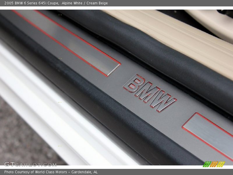Alpine White / Cream Beige 2005 BMW 6 Series 645i Coupe