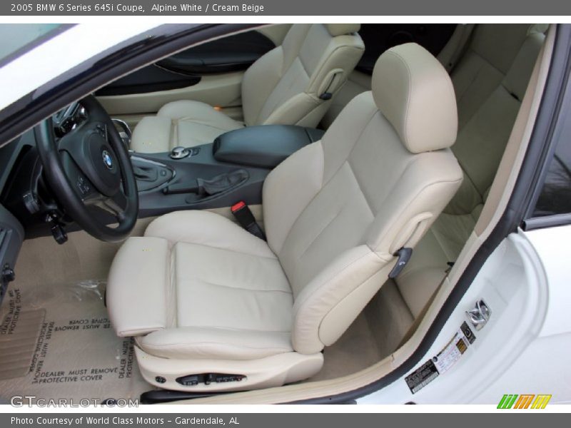Alpine White / Cream Beige 2005 BMW 6 Series 645i Coupe