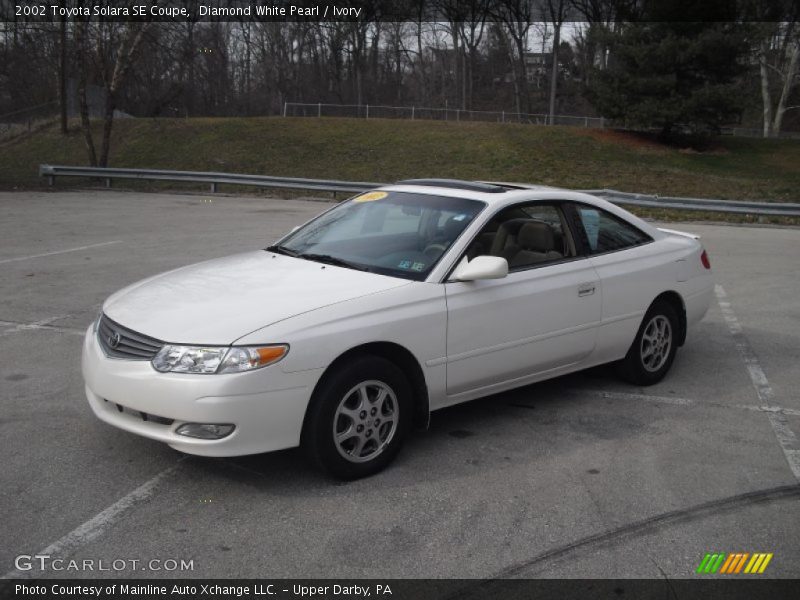 Diamond White Pearl / Ivory 2002 Toyota Solara SE Coupe