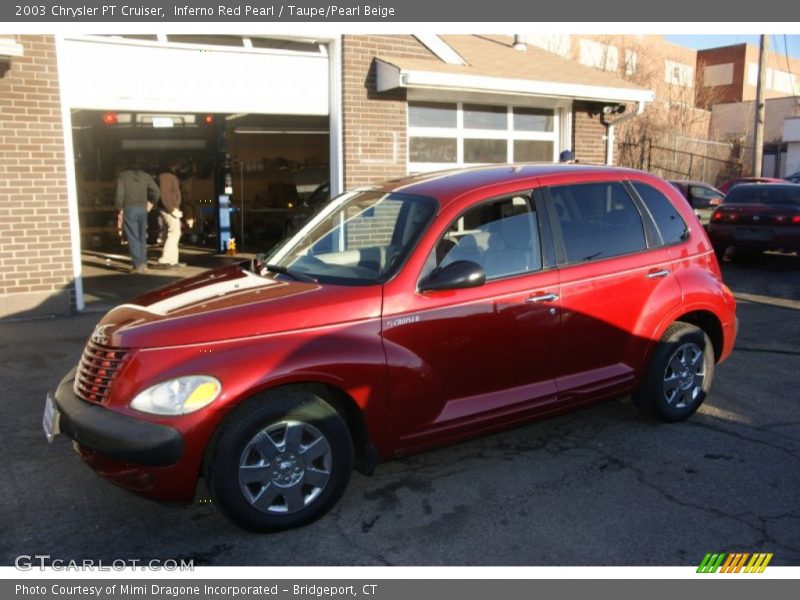 Inferno Red Pearl / Taupe/Pearl Beige 2003 Chrysler PT Cruiser