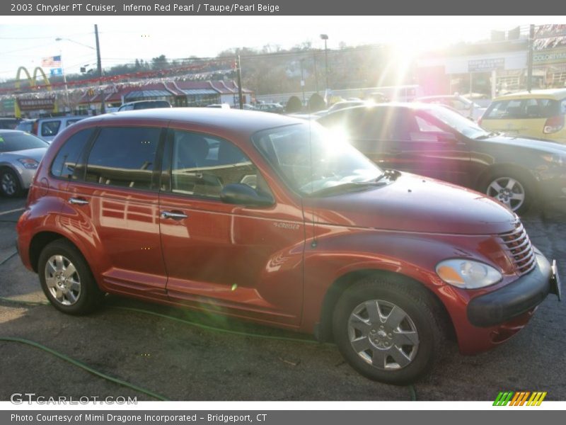 Inferno Red Pearl / Taupe/Pearl Beige 2003 Chrysler PT Cruiser