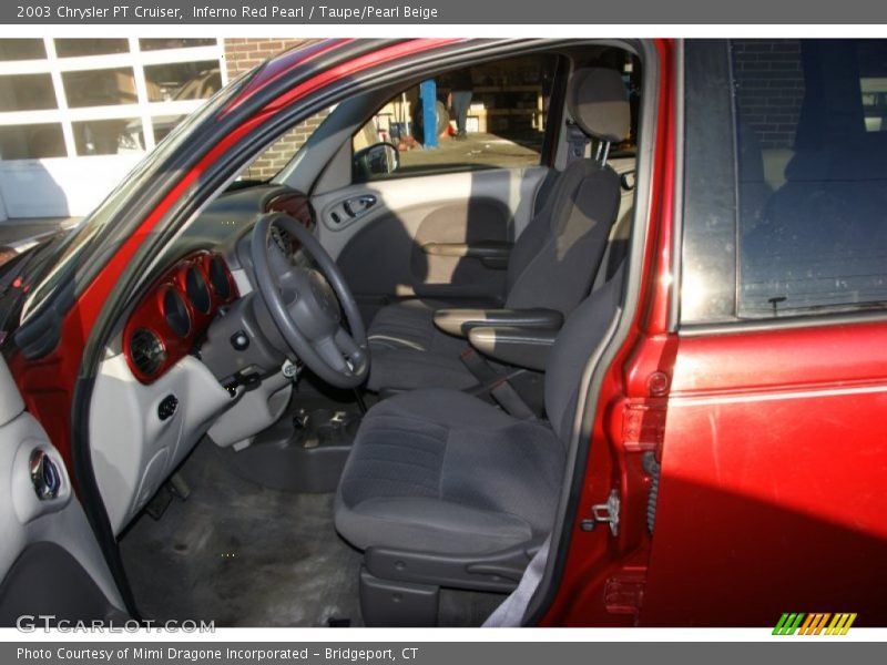 Inferno Red Pearl / Taupe/Pearl Beige 2003 Chrysler PT Cruiser