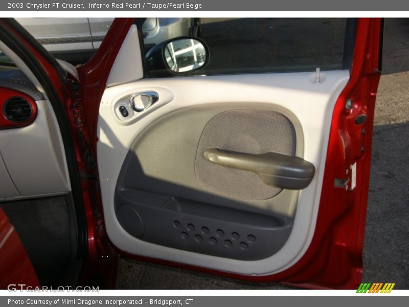 Inferno Red Pearl / Taupe/Pearl Beige 2003 Chrysler PT Cruiser