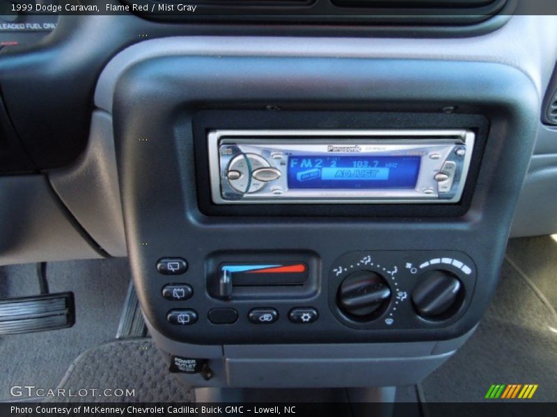 Flame Red / Mist Gray 1999 Dodge Caravan