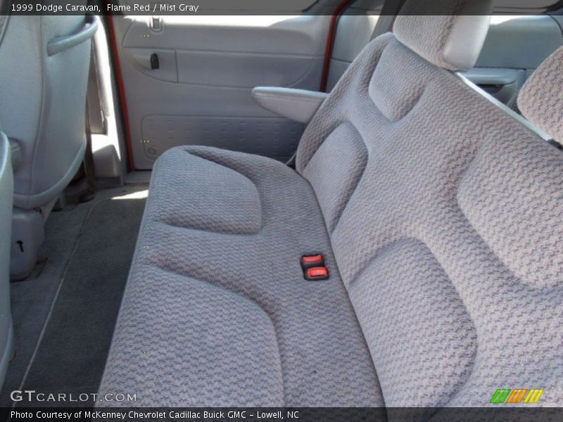 Flame Red / Mist Gray 1999 Dodge Caravan