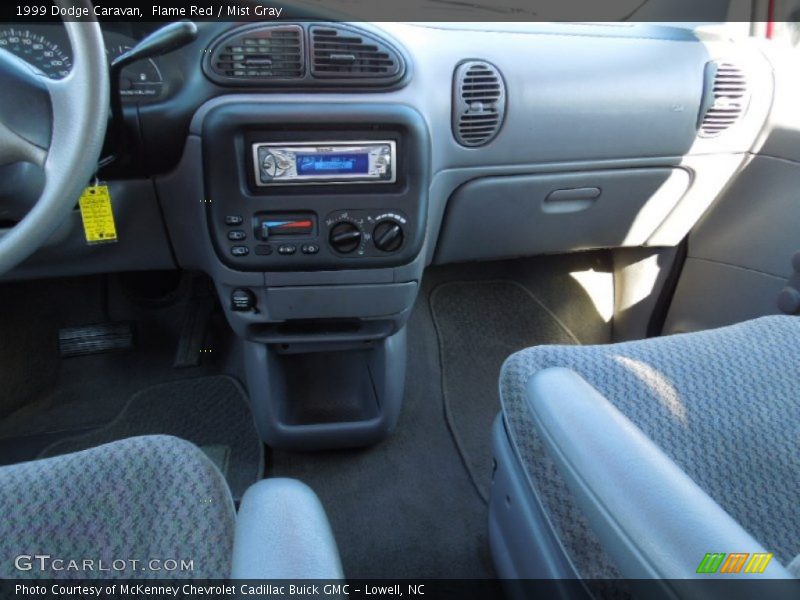 Flame Red / Mist Gray 1999 Dodge Caravan