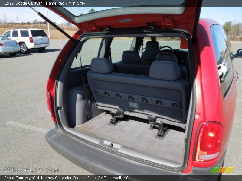 Flame Red / Mist Gray 1999 Dodge Caravan