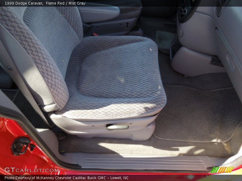Flame Red / Mist Gray 1999 Dodge Caravan