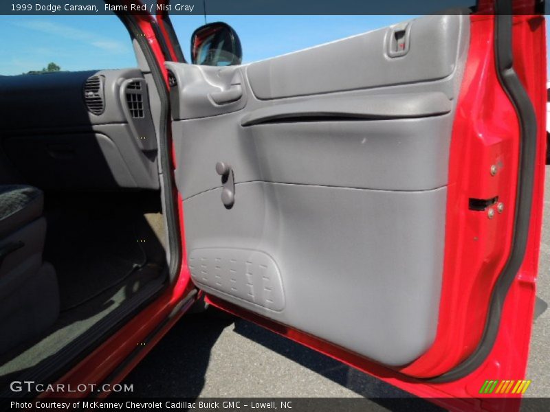 Flame Red / Mist Gray 1999 Dodge Caravan