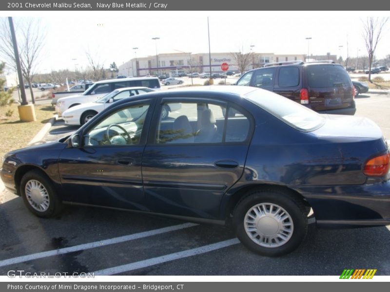 Navy Blue Metallic / Gray 2001 Chevrolet Malibu Sedan