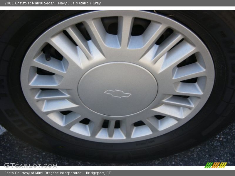 Navy Blue Metallic / Gray 2001 Chevrolet Malibu Sedan