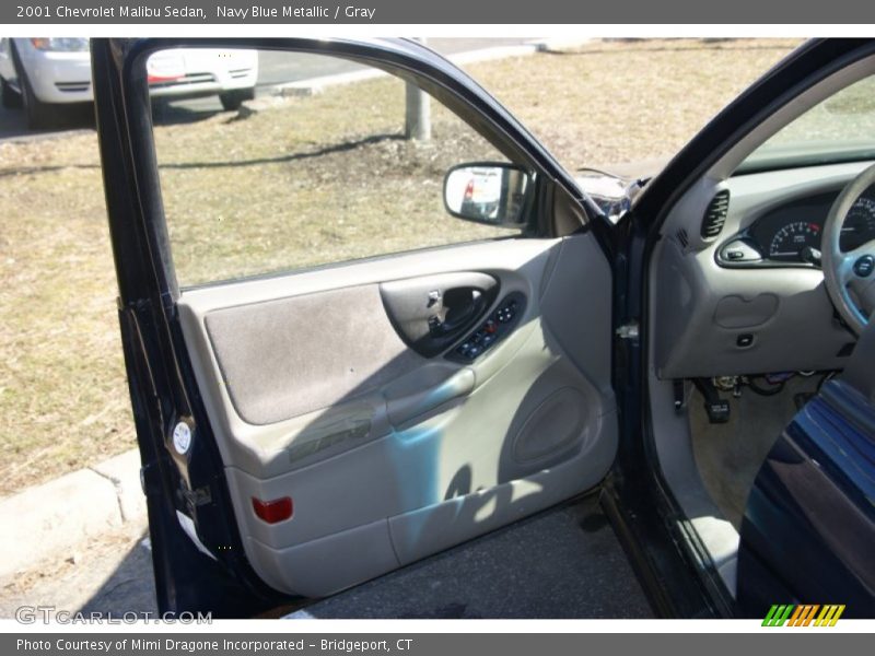 Navy Blue Metallic / Gray 2001 Chevrolet Malibu Sedan