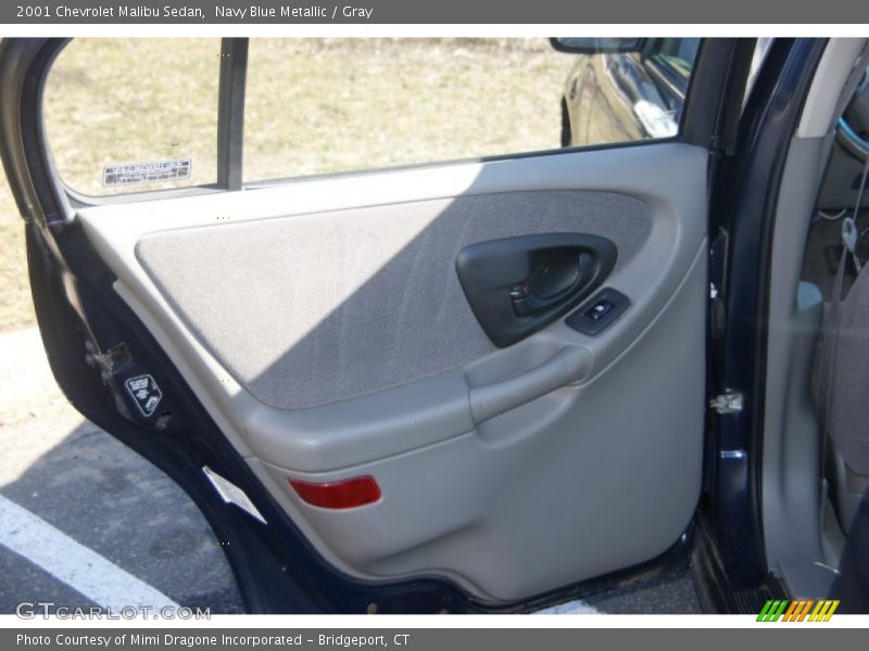 Navy Blue Metallic / Gray 2001 Chevrolet Malibu Sedan