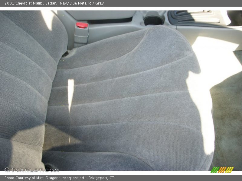 Navy Blue Metallic / Gray 2001 Chevrolet Malibu Sedan