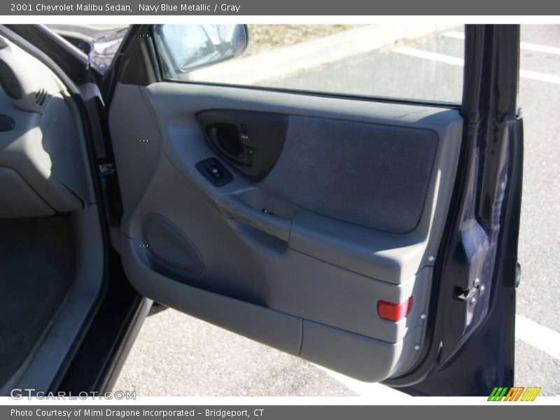Navy Blue Metallic / Gray 2001 Chevrolet Malibu Sedan