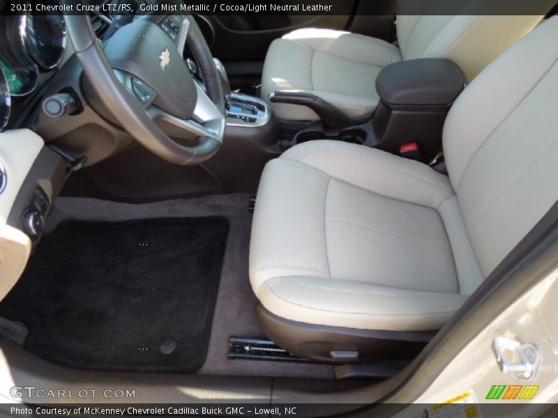 Gold Mist Metallic / Cocoa/Light Neutral Leather 2011 Chevrolet Cruze LTZ/RS