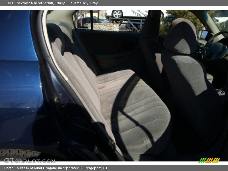 Navy Blue Metallic / Gray 2001 Chevrolet Malibu Sedan