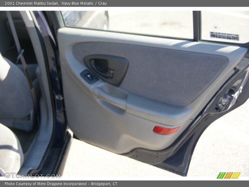 Navy Blue Metallic / Gray 2001 Chevrolet Malibu Sedan
