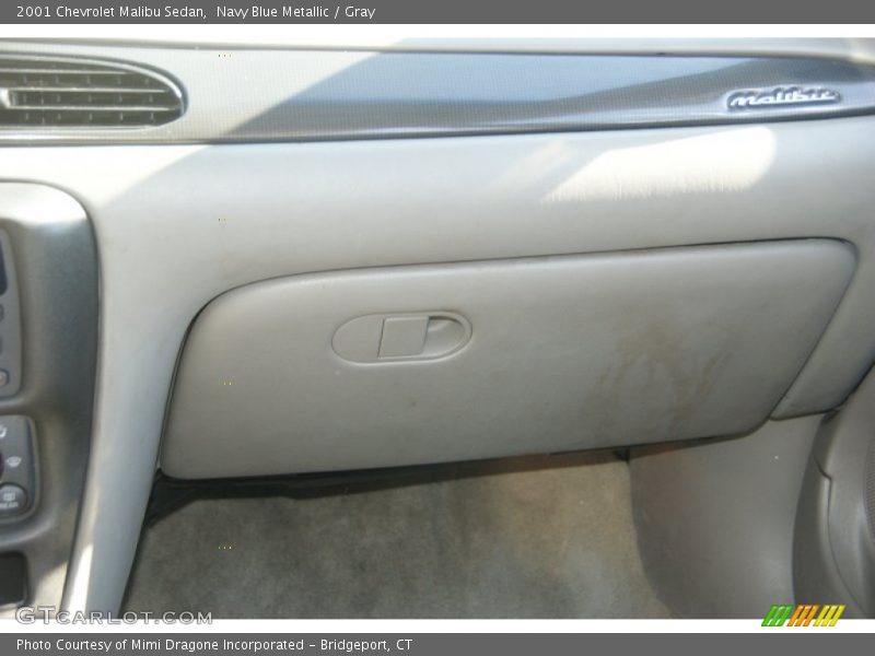 Navy Blue Metallic / Gray 2001 Chevrolet Malibu Sedan