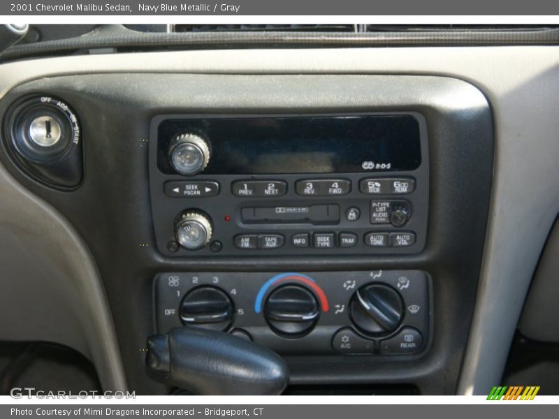 Navy Blue Metallic / Gray 2001 Chevrolet Malibu Sedan
