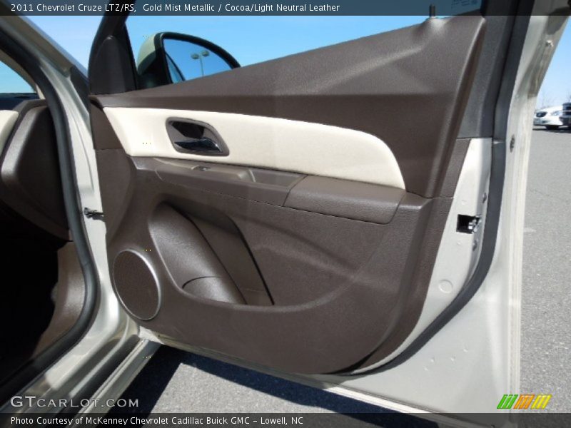 Gold Mist Metallic / Cocoa/Light Neutral Leather 2011 Chevrolet Cruze LTZ/RS