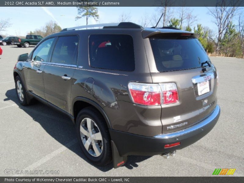 Medium Brown Metallic / Cashmere 2012 GMC Acadia SLT AWD