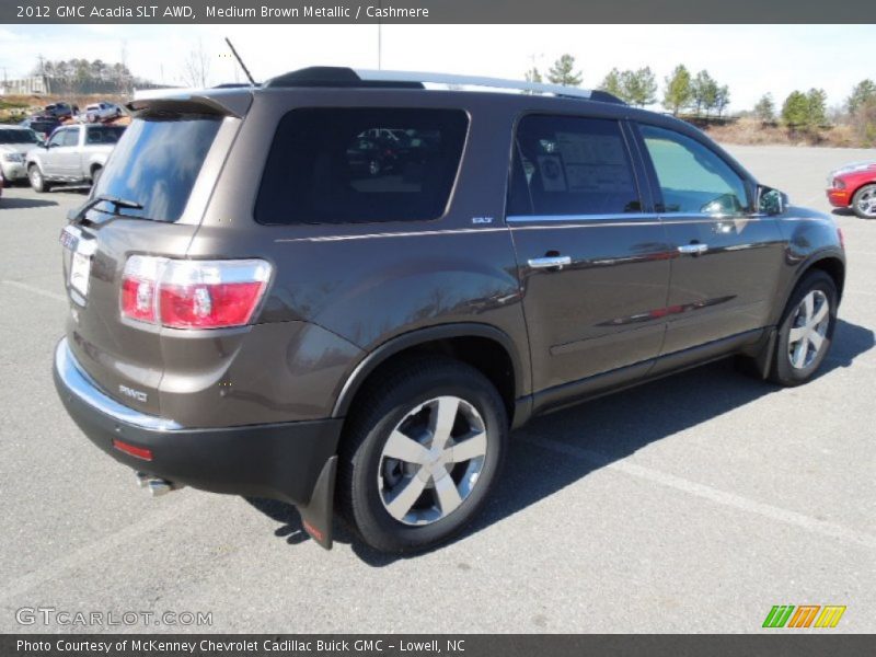 Medium Brown Metallic / Cashmere 2012 GMC Acadia SLT AWD