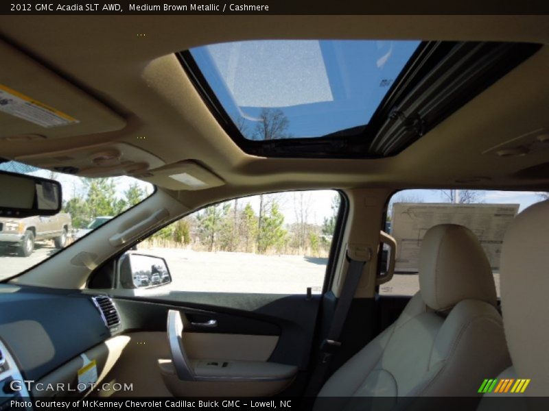 Medium Brown Metallic / Cashmere 2012 GMC Acadia SLT AWD