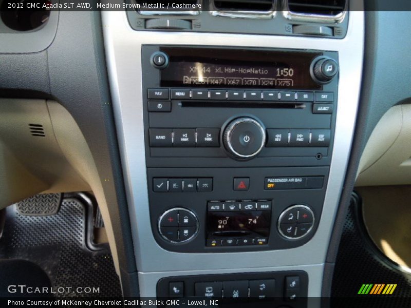 Medium Brown Metallic / Cashmere 2012 GMC Acadia SLT AWD