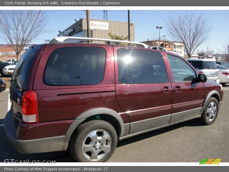 Cranberry Red Metallic / Cashmere 2006 Pontiac Montana SV6 AWD