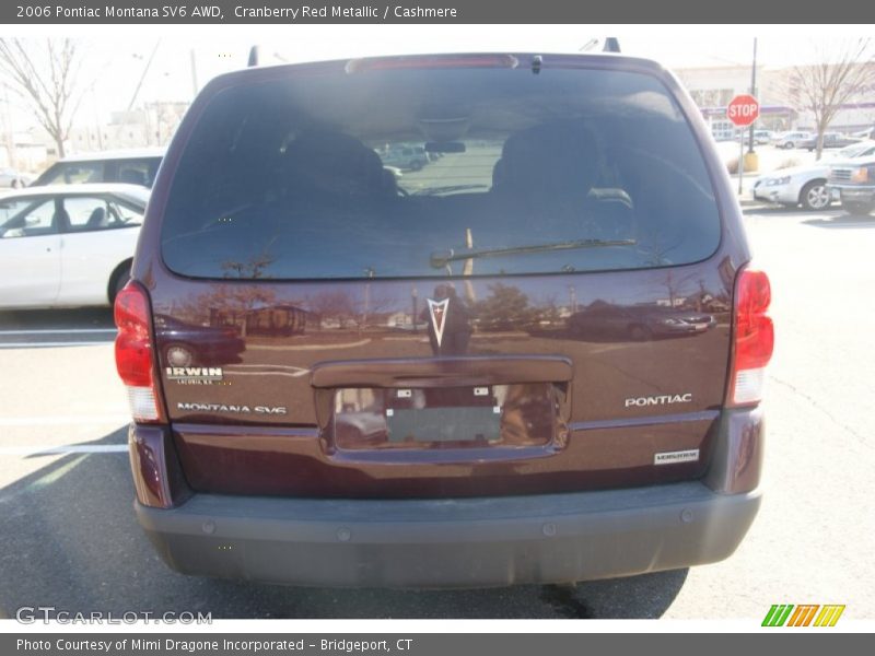 Cranberry Red Metallic / Cashmere 2006 Pontiac Montana SV6 AWD