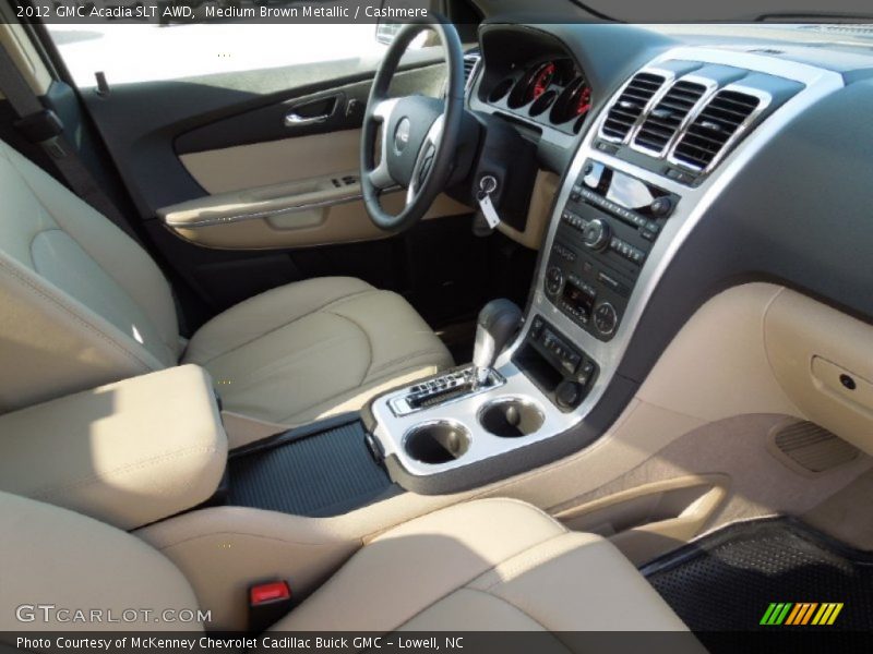 Medium Brown Metallic / Cashmere 2012 GMC Acadia SLT AWD