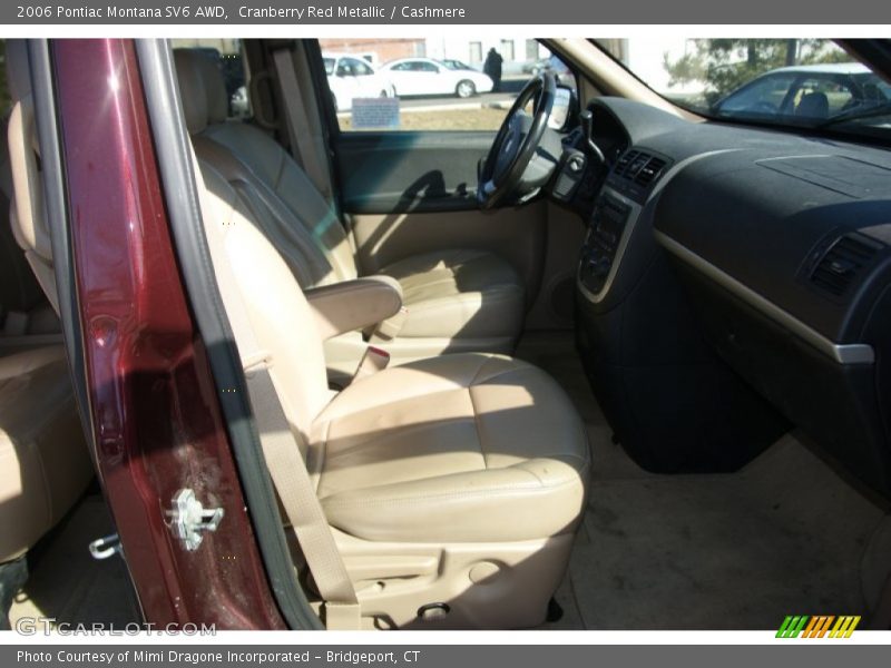Cranberry Red Metallic / Cashmere 2006 Pontiac Montana SV6 AWD