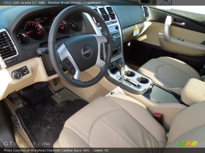 Medium Brown Metallic / Cashmere 2012 GMC Acadia SLT AWD