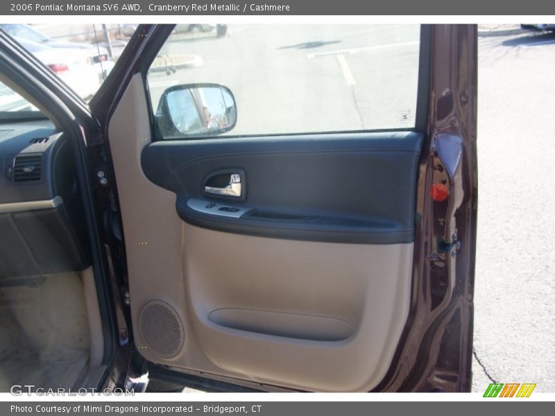 Cranberry Red Metallic / Cashmere 2006 Pontiac Montana SV6 AWD