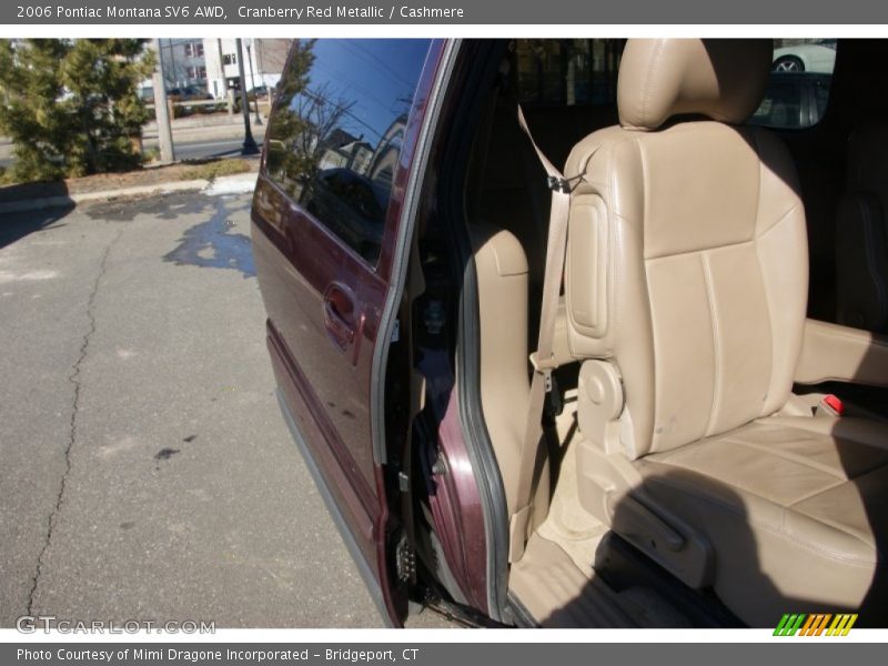 Cranberry Red Metallic / Cashmere 2006 Pontiac Montana SV6 AWD