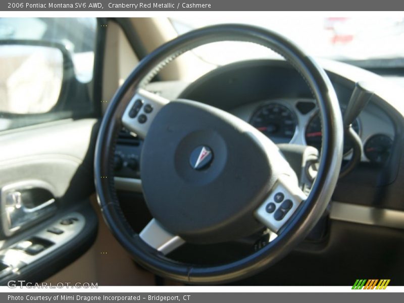 Cranberry Red Metallic / Cashmere 2006 Pontiac Montana SV6 AWD