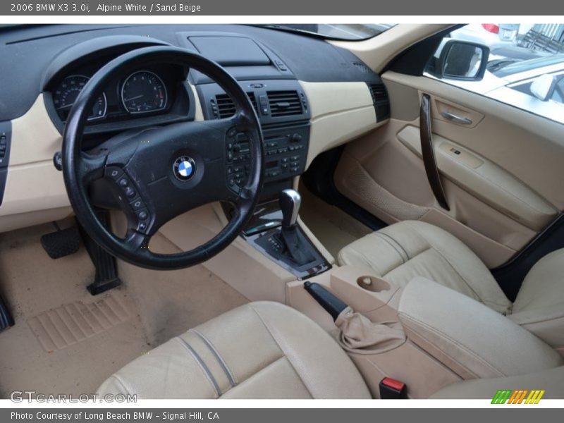 Alpine White / Sand Beige 2006 BMW X3 3.0i