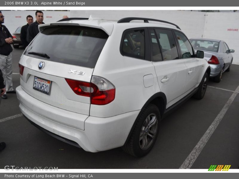 Alpine White / Sand Beige 2006 BMW X3 3.0i