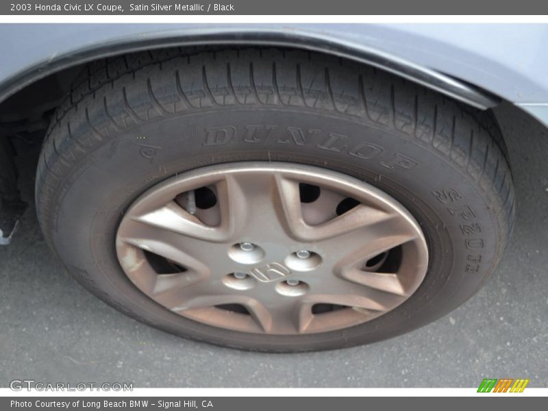 Satin Silver Metallic / Black 2003 Honda Civic LX Coupe