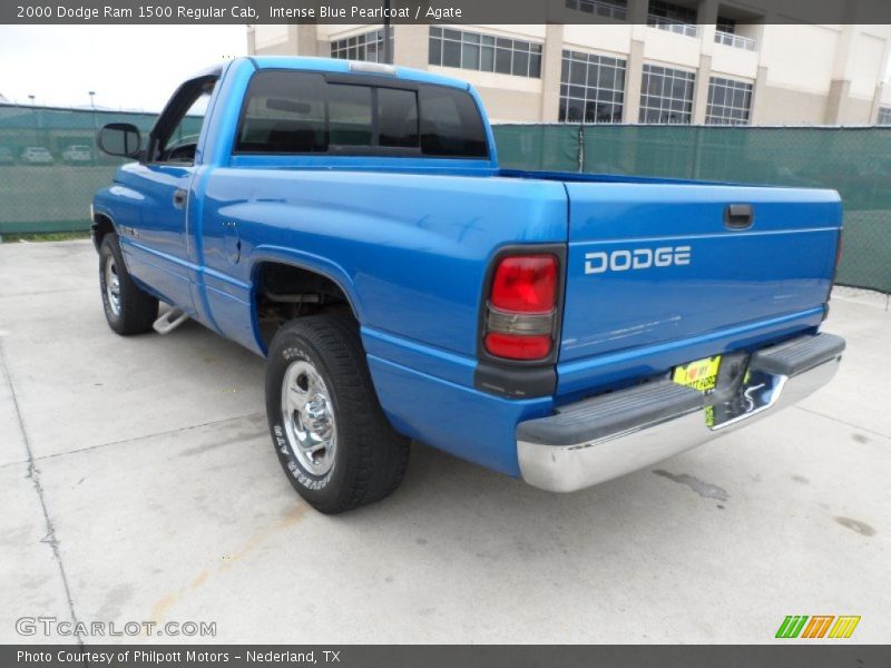 Intense Blue Pearlcoat / Agate 2000 Dodge Ram 1500 Regular Cab