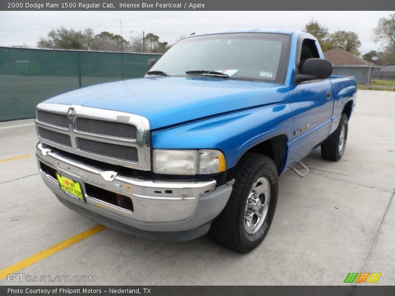 Intense Blue Pearlcoat / Agate 2000 Dodge Ram 1500 Regular Cab